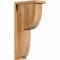 Ekena Millwork Crestline Rough Sawn Corbel w/Backplate, Western Red Cedar, 6"W x 12"D x 24"H COR06X12X24CRE01RWR - alternate 1